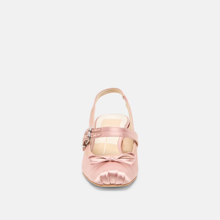 loris heels aus rosafarbenem satin