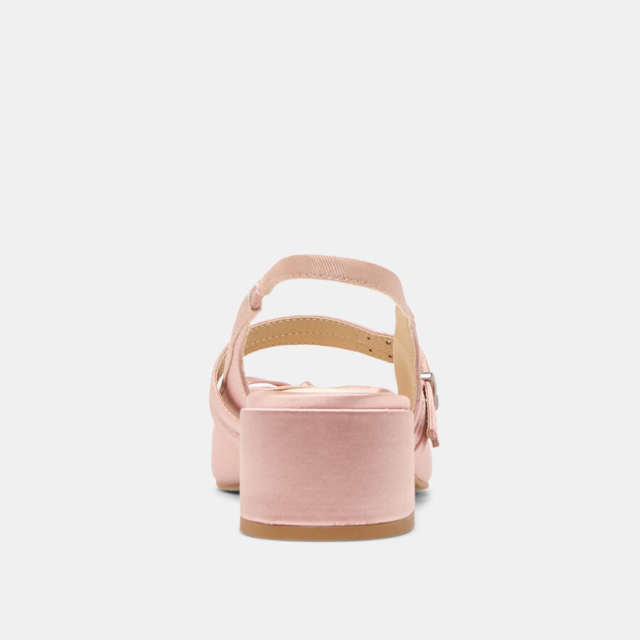 loris heels aus rosafarbenem satin