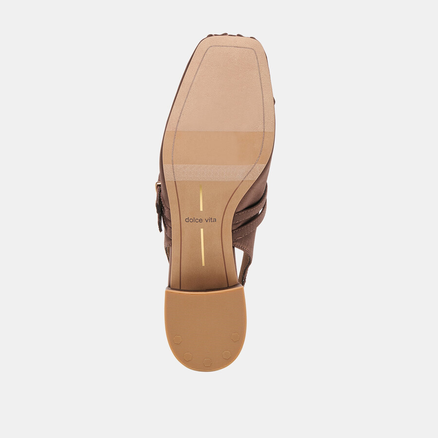 loris heels mahagoni satin