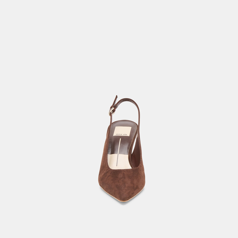 elasi heels dunkelbraunes nubukleder