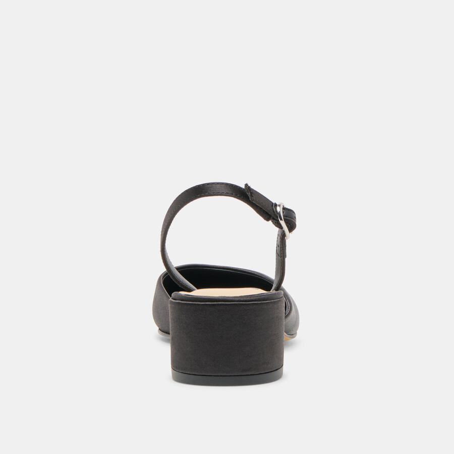 carel heels onyx satin