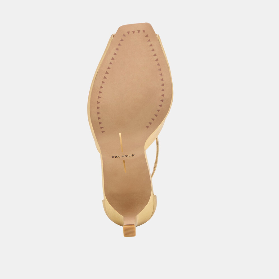 serlo heels gold crinkle lackleder
