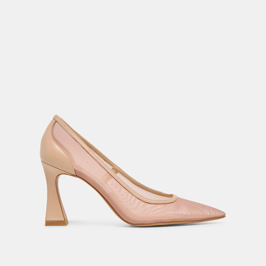 malory heels hellbraunes mesh