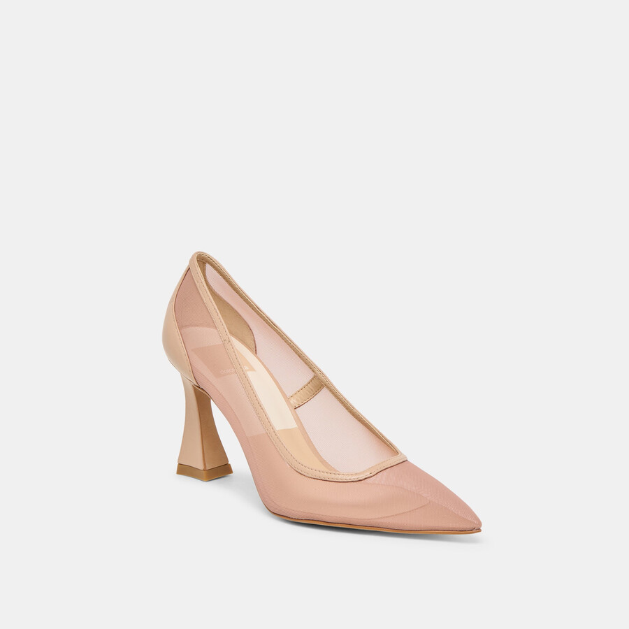 malory heels hellbraunes mesh