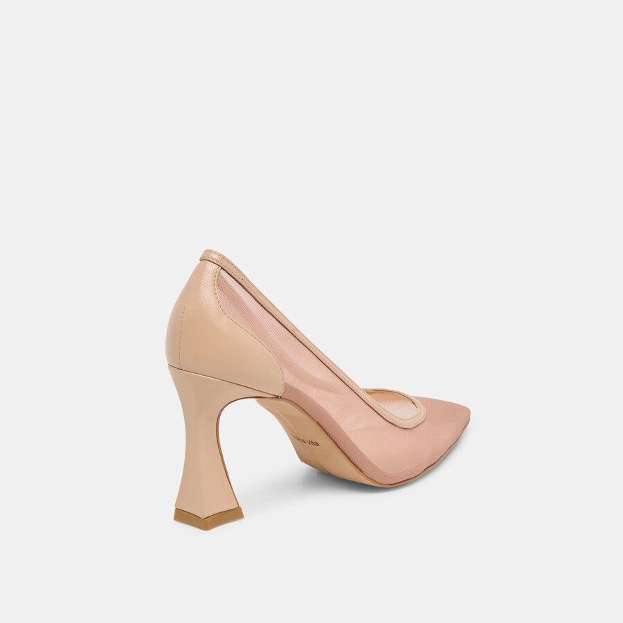 malory heels hellbraunes mesh