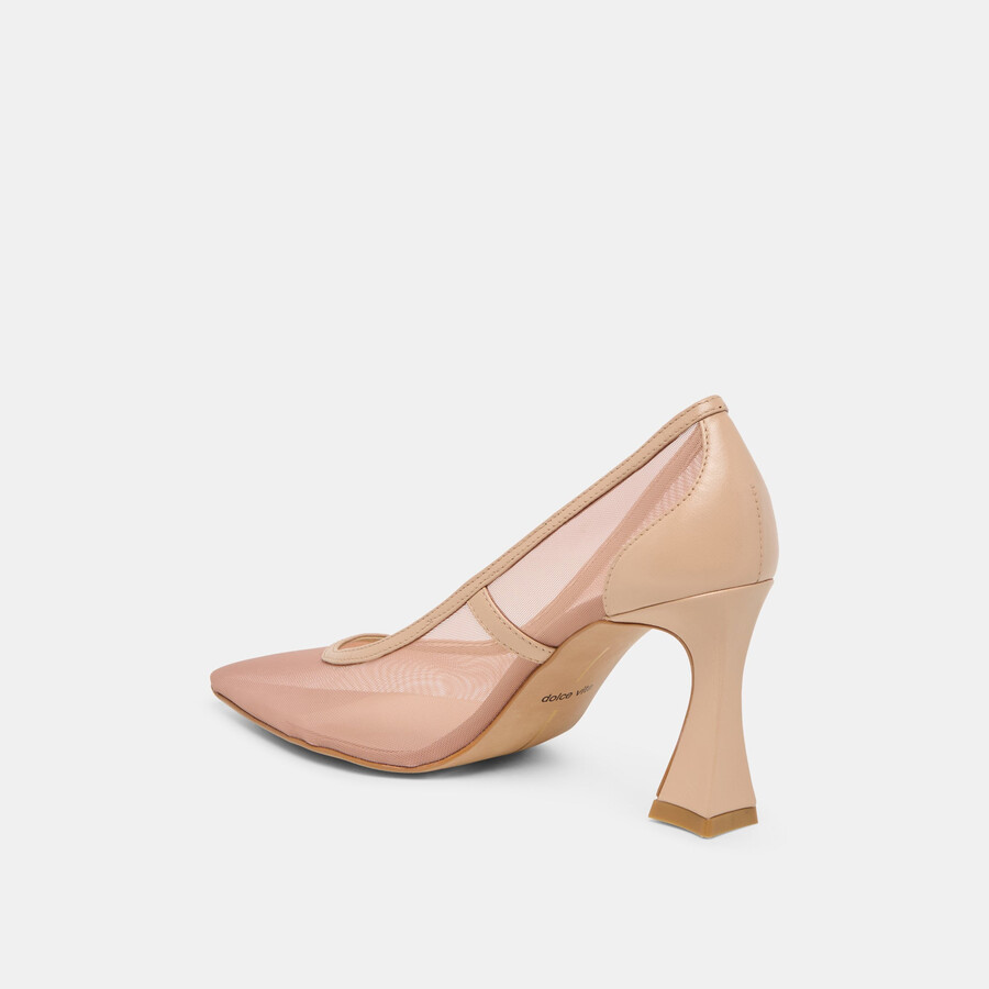 malory heels hellbraunes mesh
