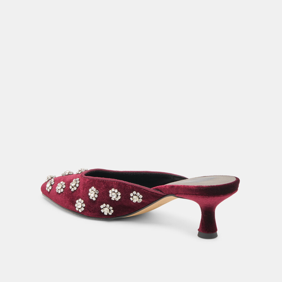 clara heels bordeaux samt