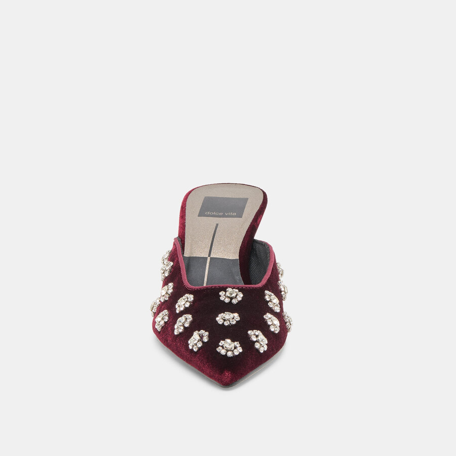 clara heels bordeaux samt