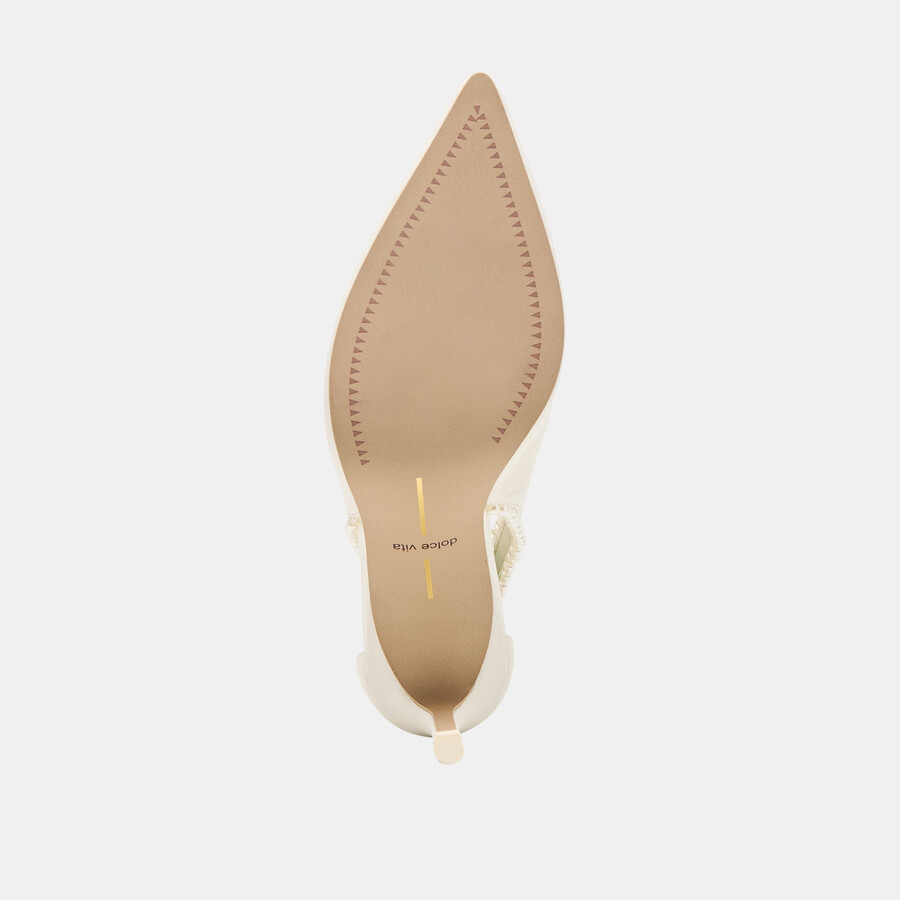 kelson pearl heels aus echtem weißen leder
