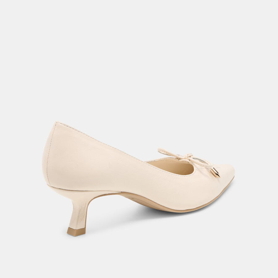 clarie heels knöchernes crinkle-lackleder