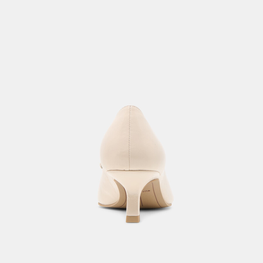clarie heels knöchernes crinkle-lackleder