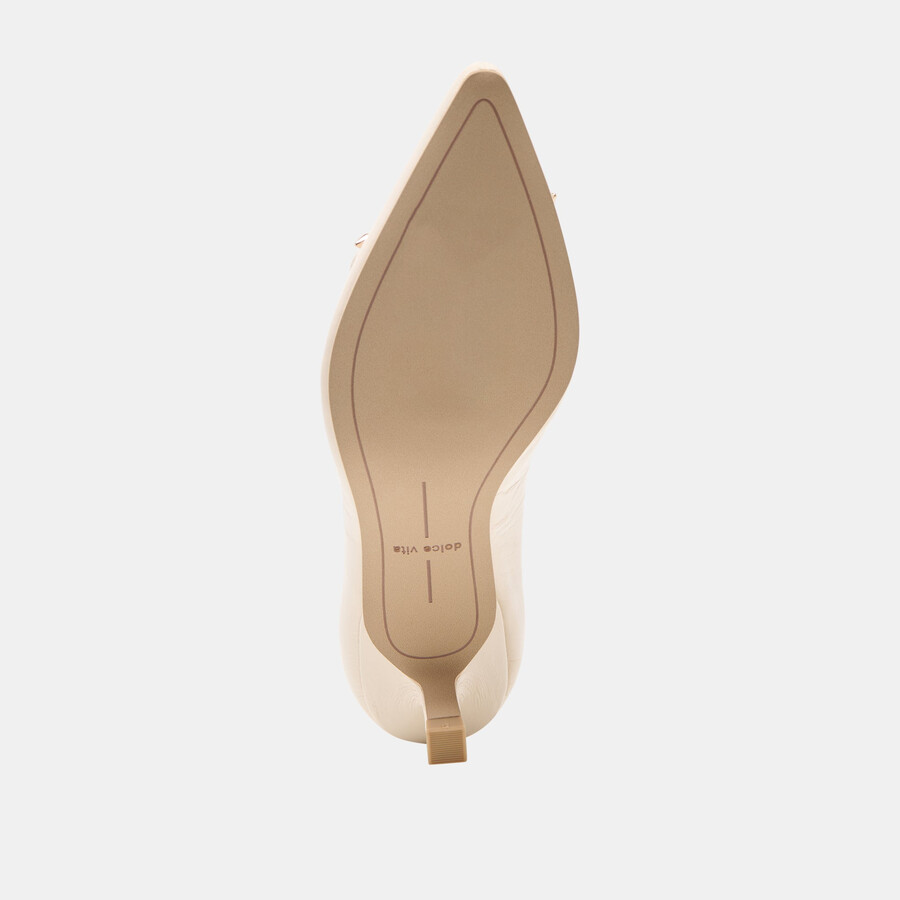 clarie heels knöchernes crinkle-lackleder