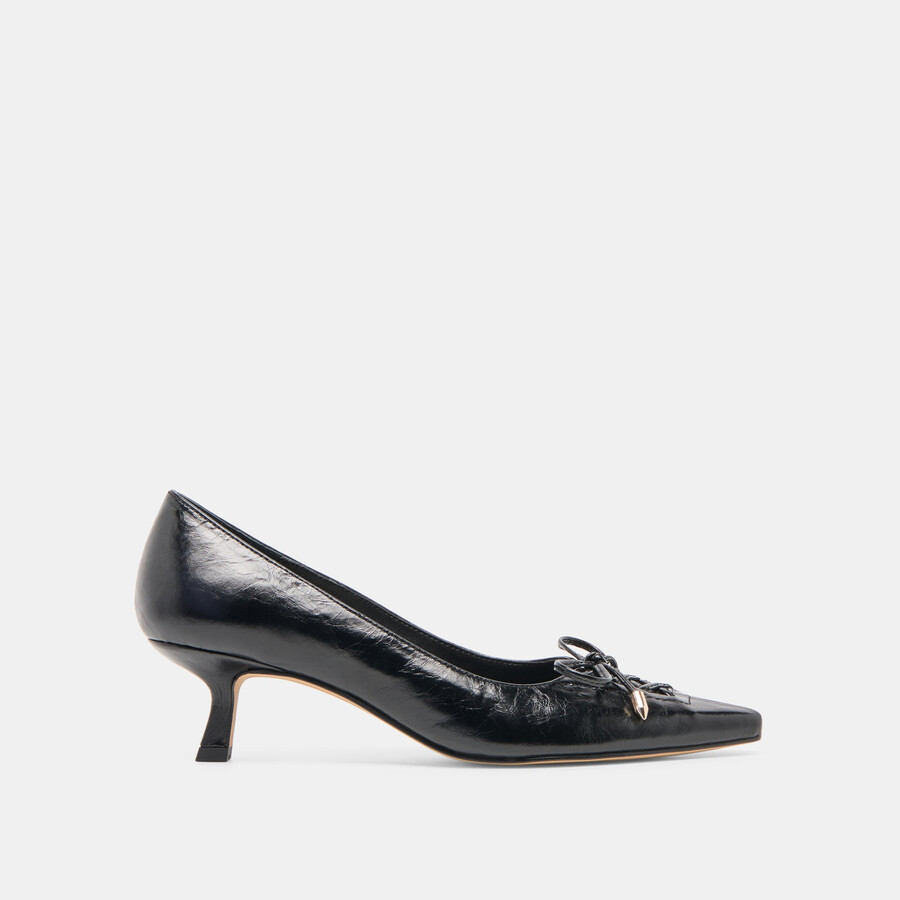 clarie heels midnight crinkle lackleder
