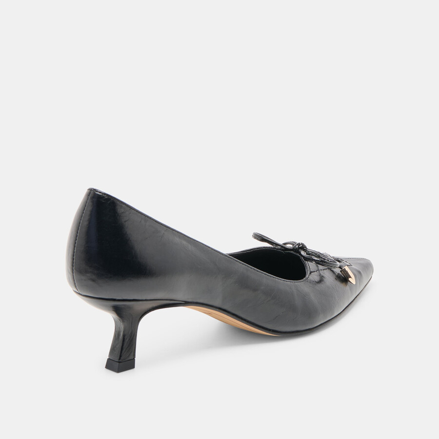 clarie heels midnight crinkle lackleder