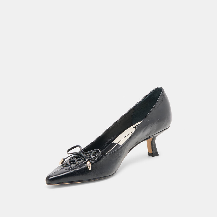 clarie heels midnight crinkle lackleder