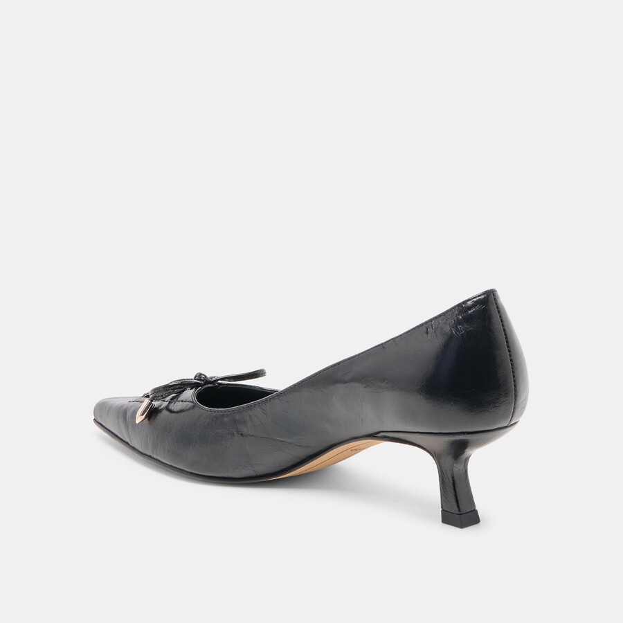 clarie heels midnight crinkle lackleder