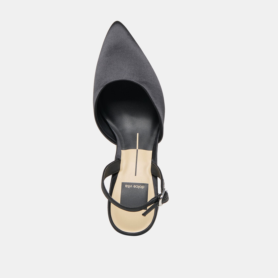 carel high heels aus onyx-satin