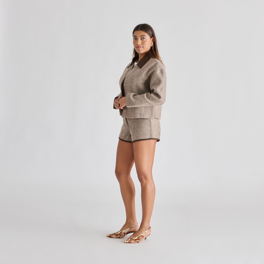 alenna heels braunes schlangenleder kalbsfell