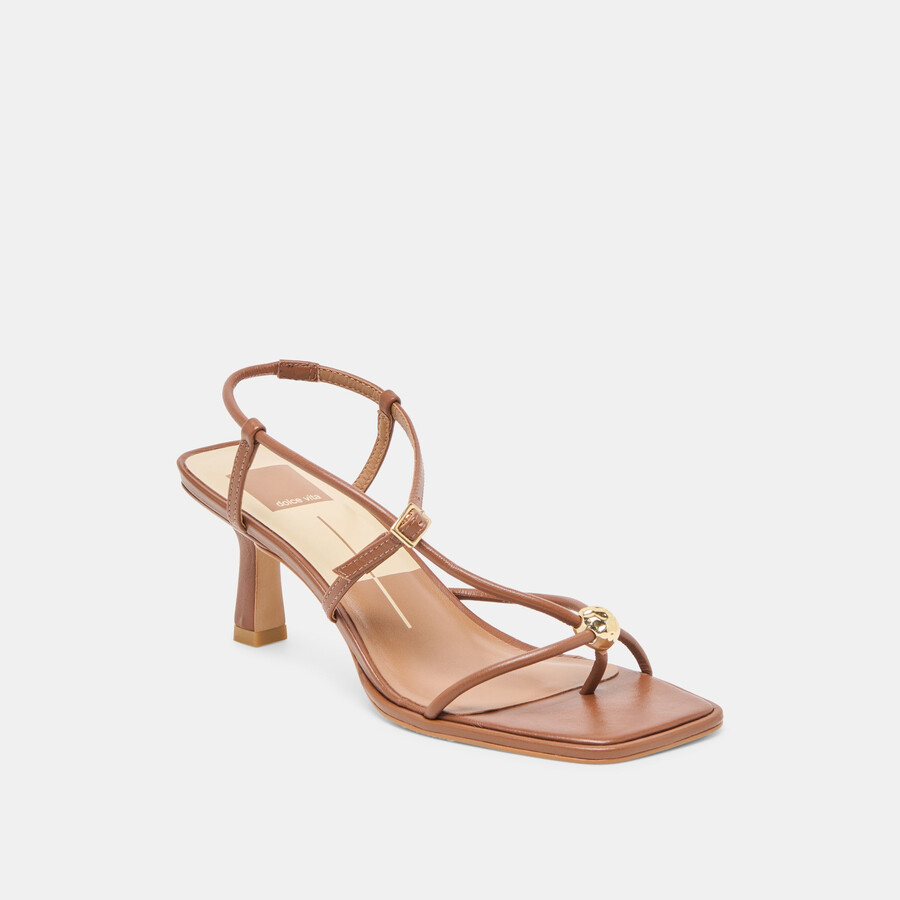 mylee heels cognac leder