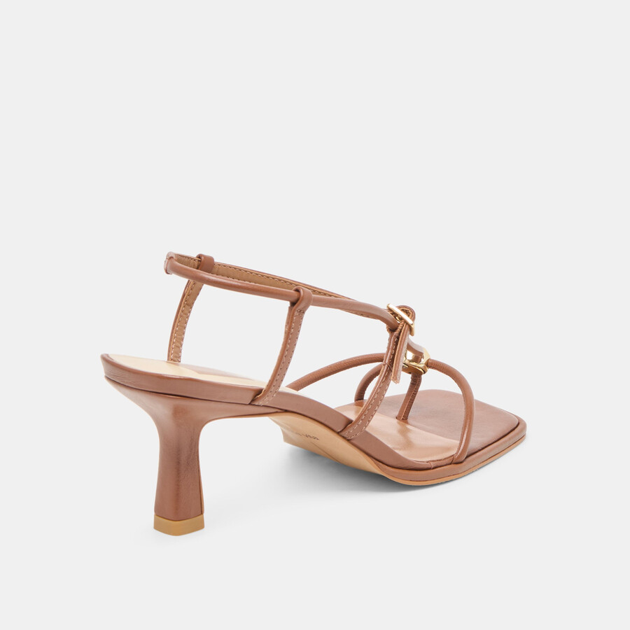 mylee heels cognac leder