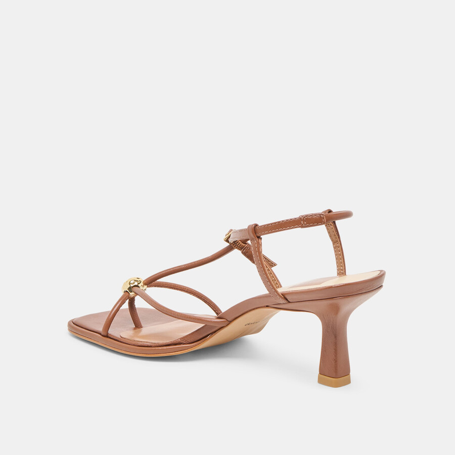 mylee heels cognac leder