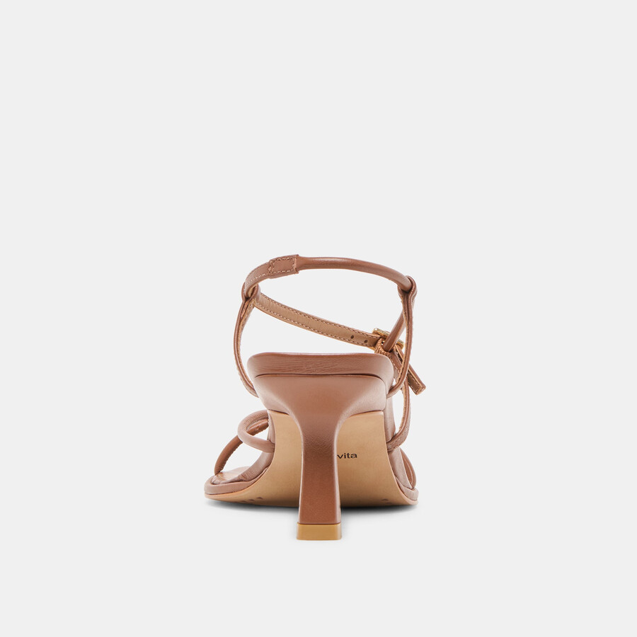 mylee heels cognac leder