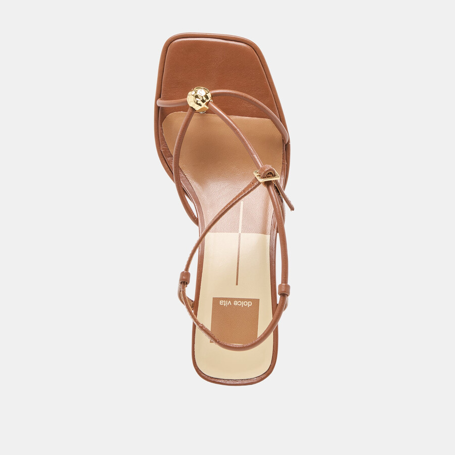 mylee heels cognac leder