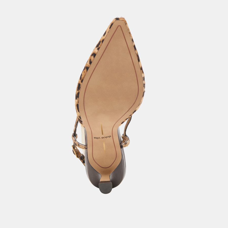 odela heels dunkelbraunes leopardenmuster aus kalbsleder
