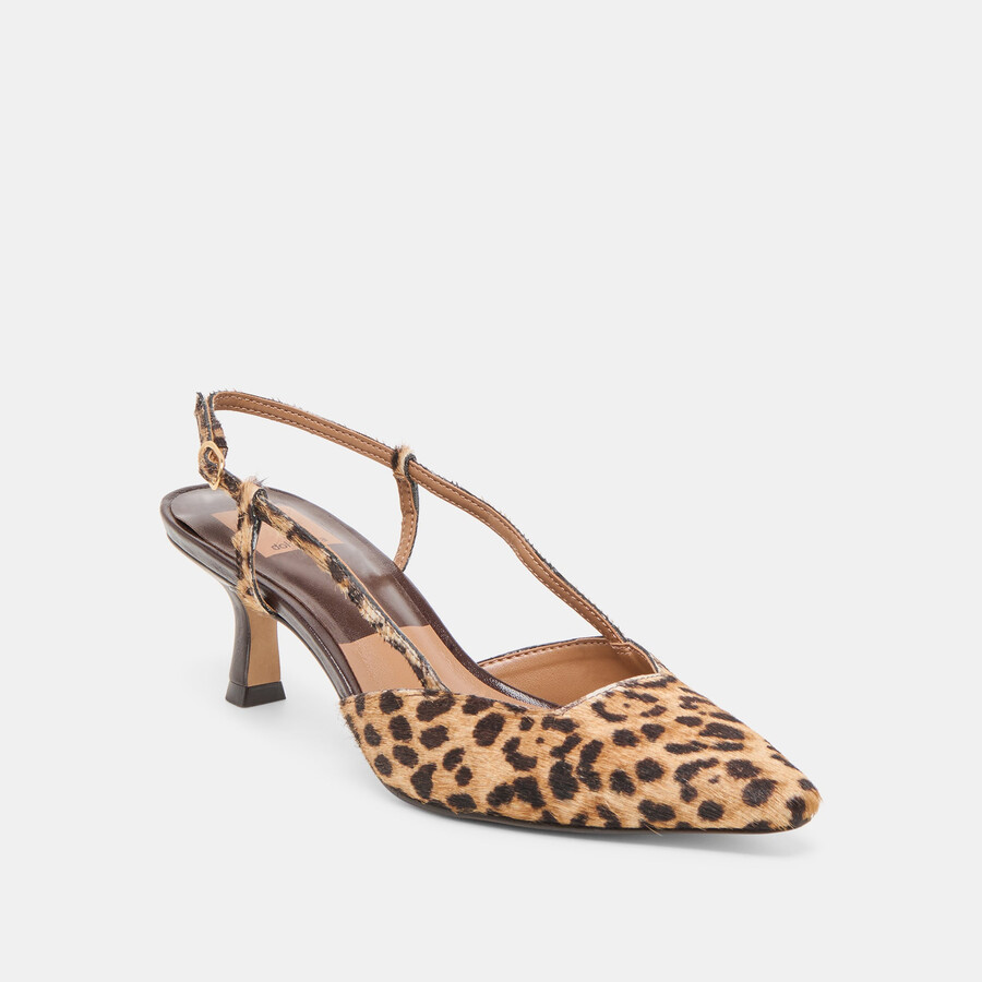 odela heels dunkelbraunes leopardenmuster aus kalbsleder
