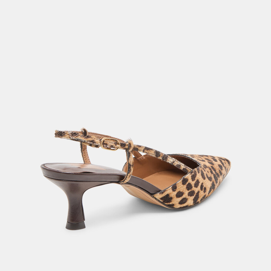 odela heels dunkelbraunes leopardenmuster aus kalbsleder