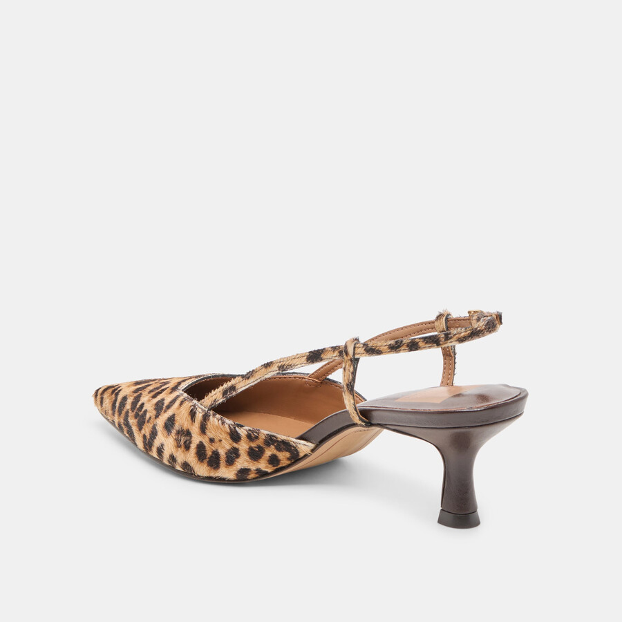 odela heels dunkelbraunes leopardenmuster aus kalbsleder