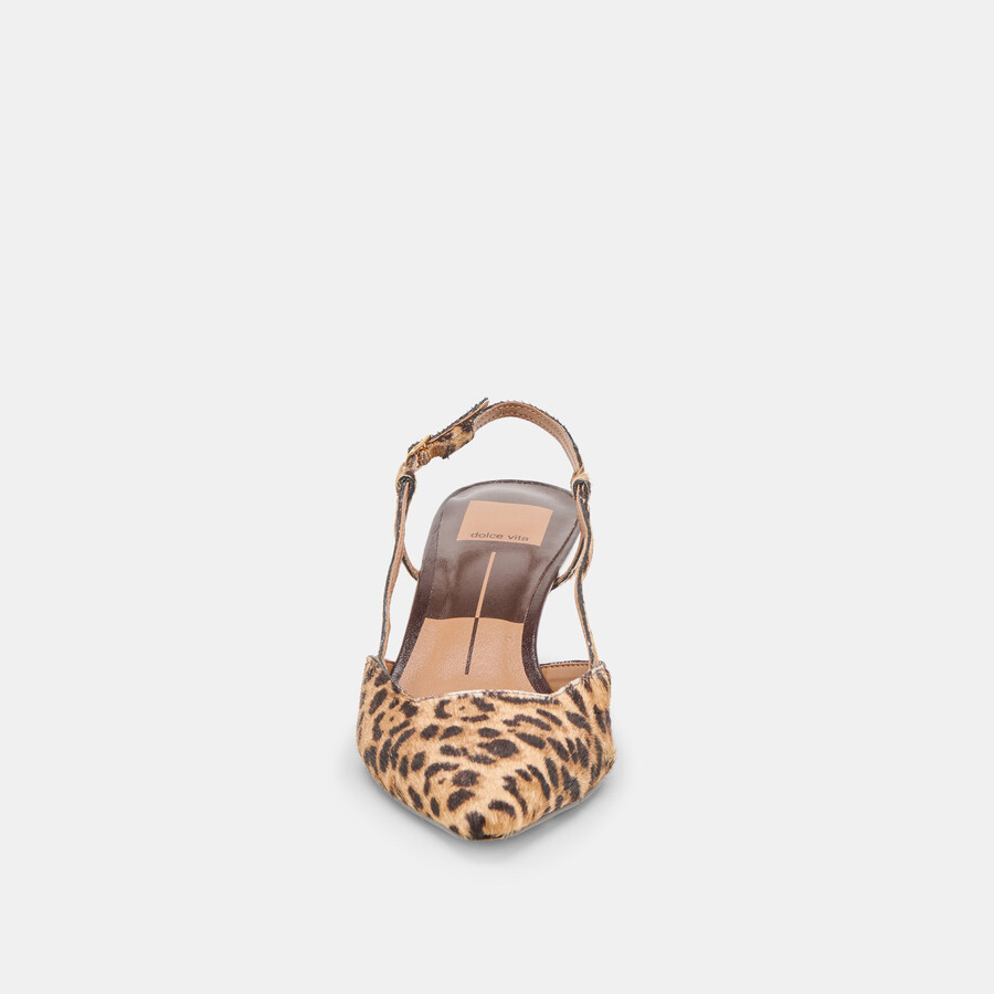 odela heels dunkelbraunes leopardenmuster aus kalbsleder