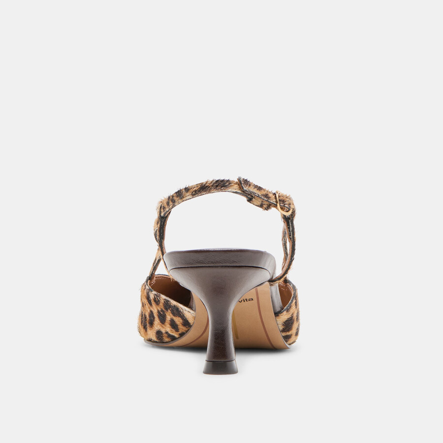 odela heels dunkelbraunes leopardenmuster aus kalbsleder