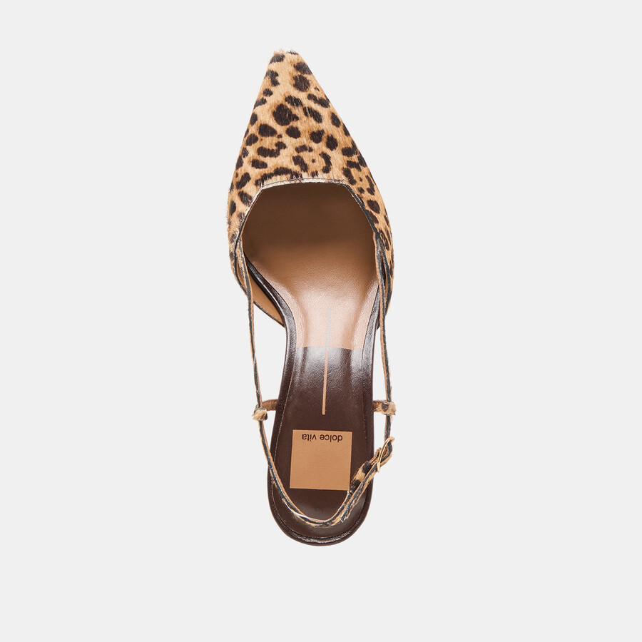 odela heels dunkelbraunes leopardenmuster aus kalbsleder