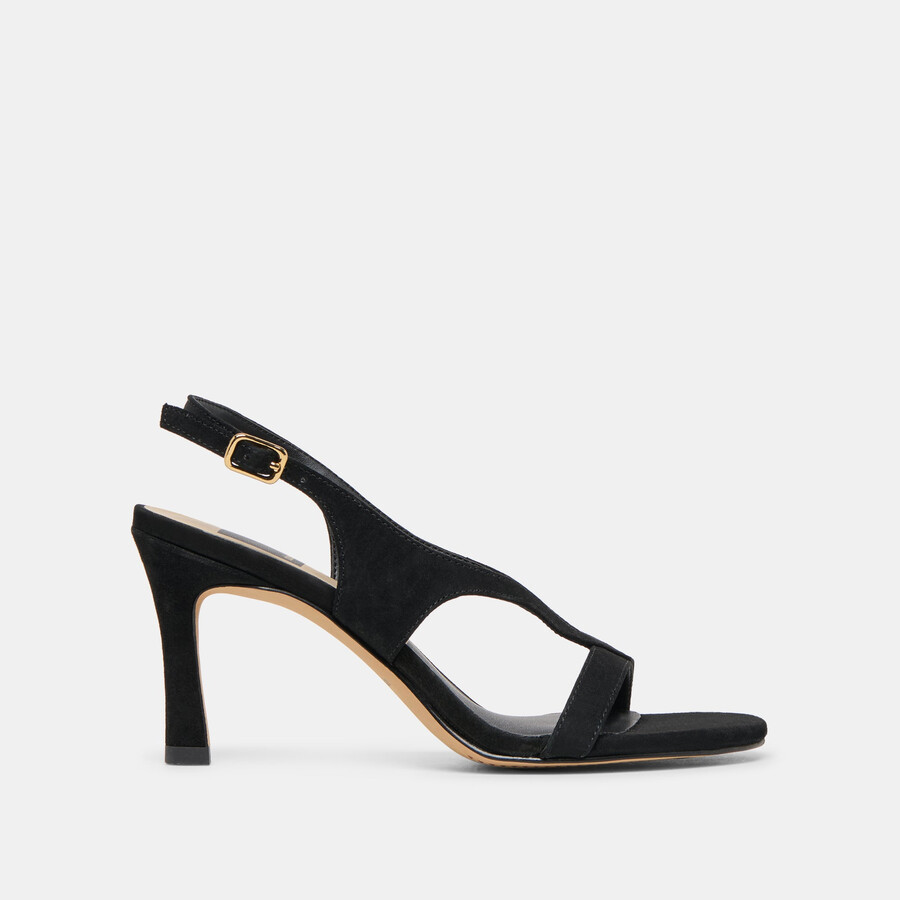 izela heels onyx wildleder