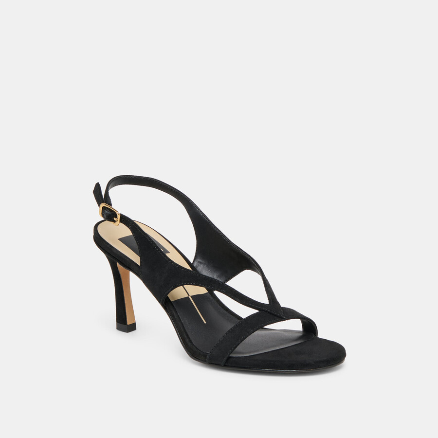 izela heels onyx wildleder