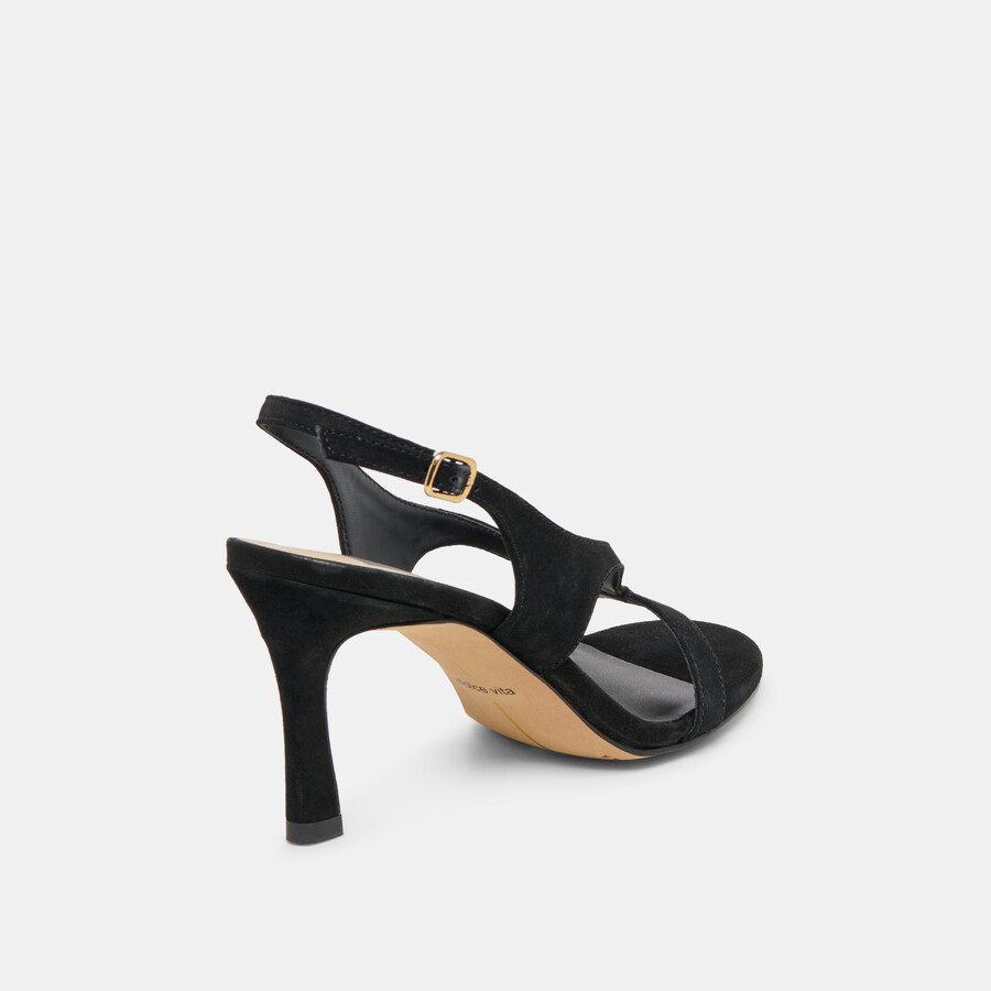 izela heels onyx wildleder