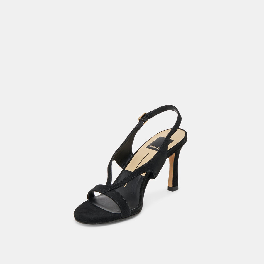 izela heels onyx wildleder