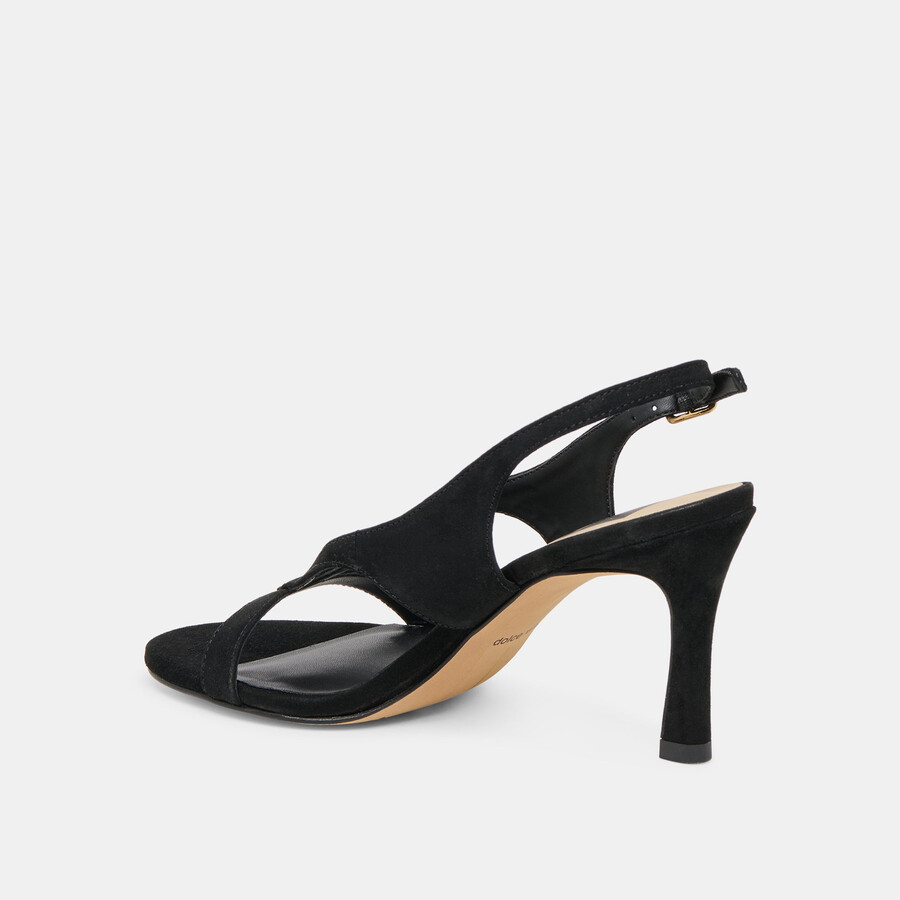 izela heels onyx wildleder