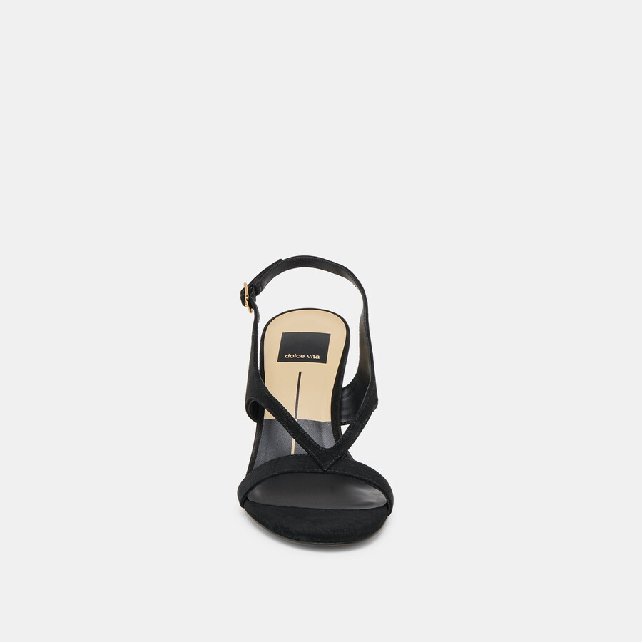 izela heels onyx wildleder