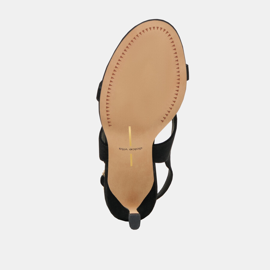 izela heels onyx wildleder
