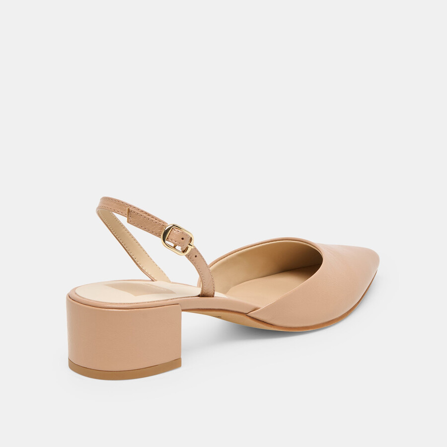 carel heels hellbraunes knitterfreies lackleder