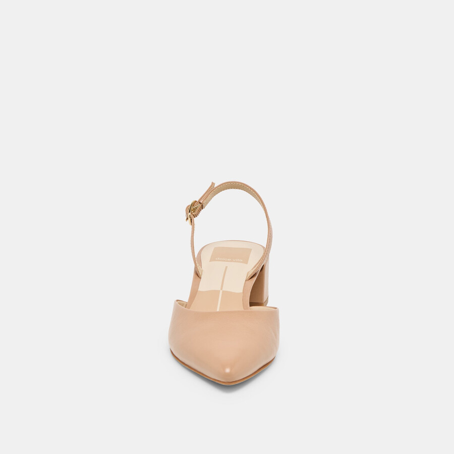 carel heels hellbraunes knitterfreies lackleder