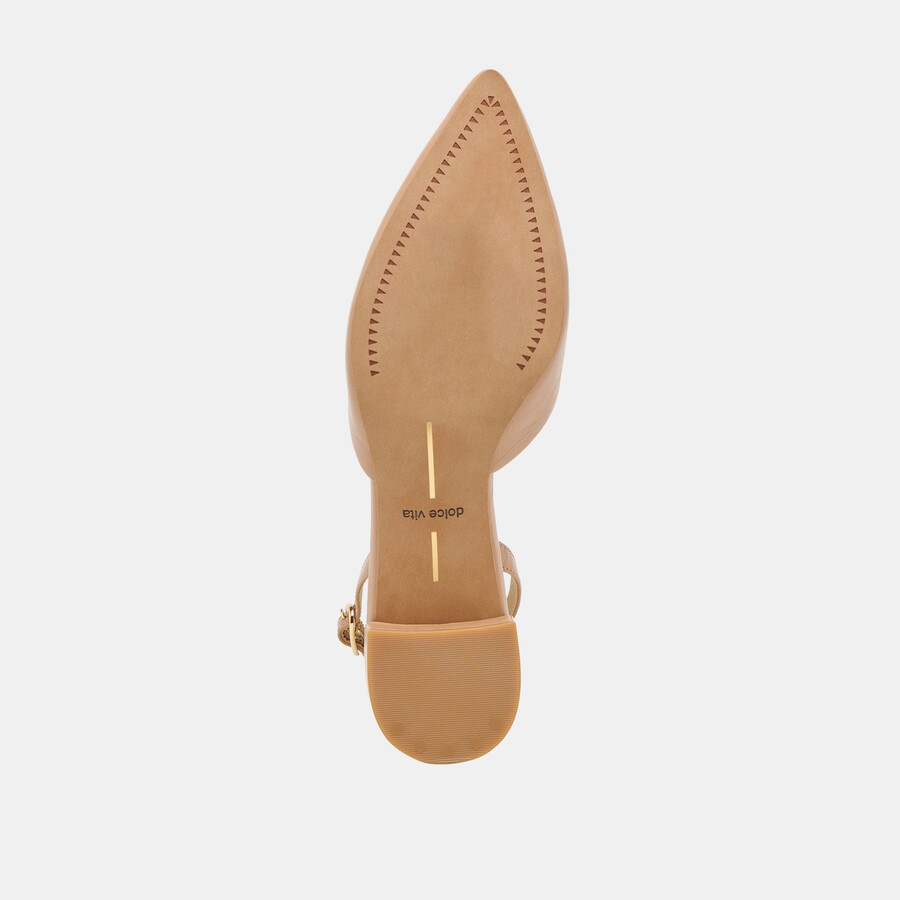 carel heels hellbraunes knitterfreies lackleder