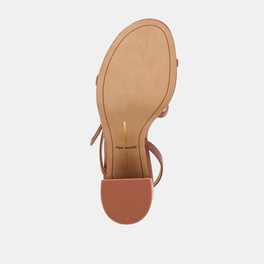 faye heels cognac leder