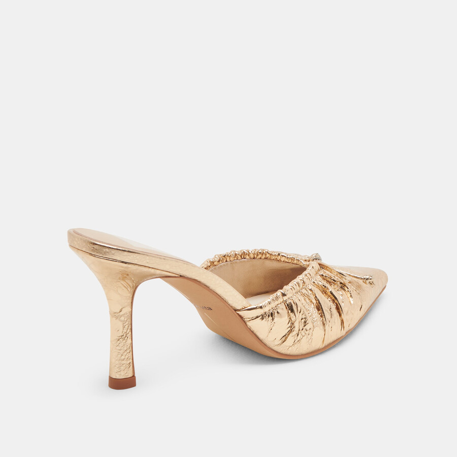 kairi heels goldfarbenes leder im used-look