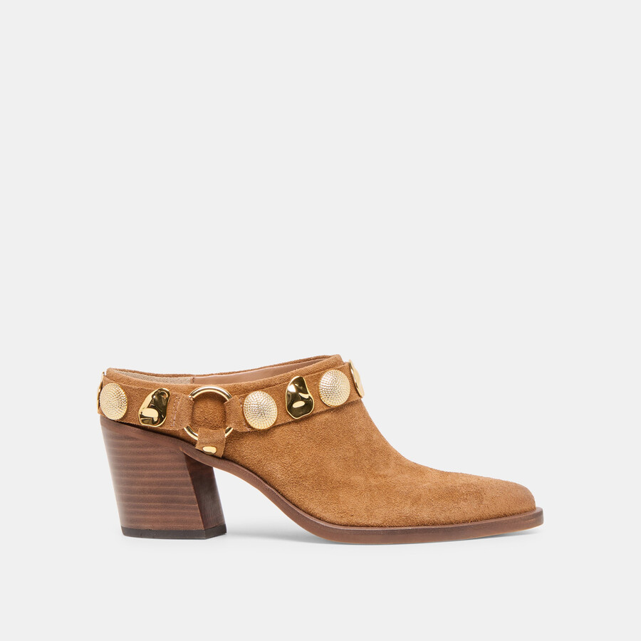 kanyon heels aus braunem wildleder
