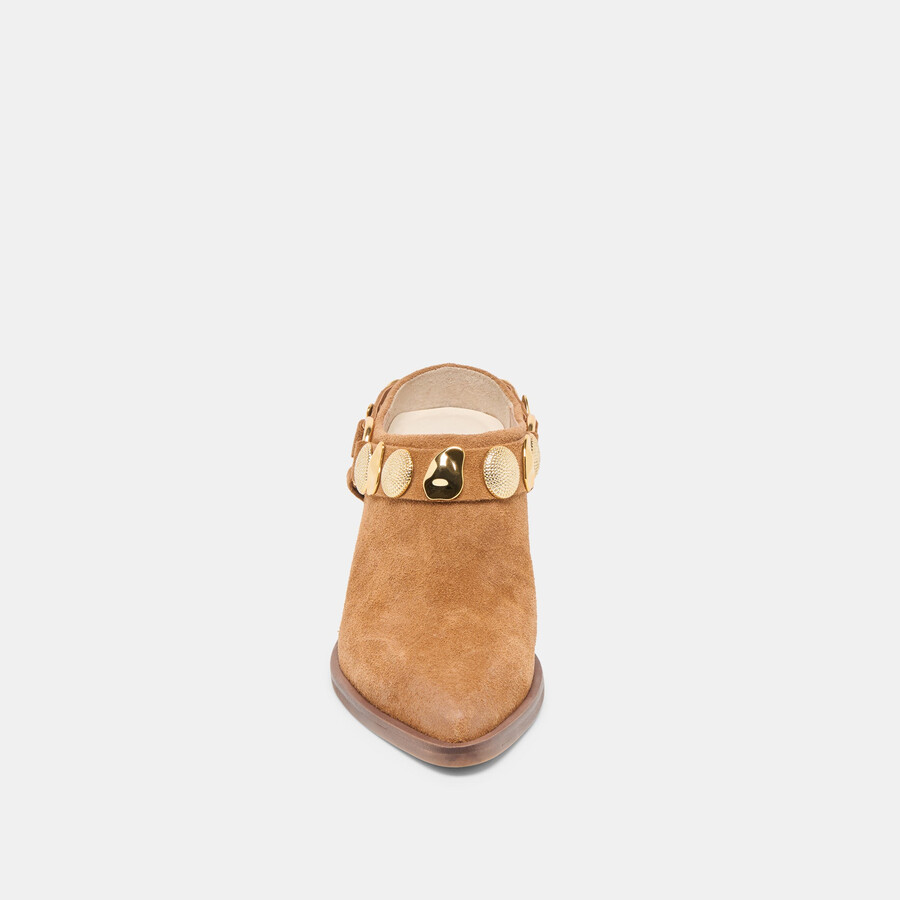 kanyon heels aus braunem wildleder