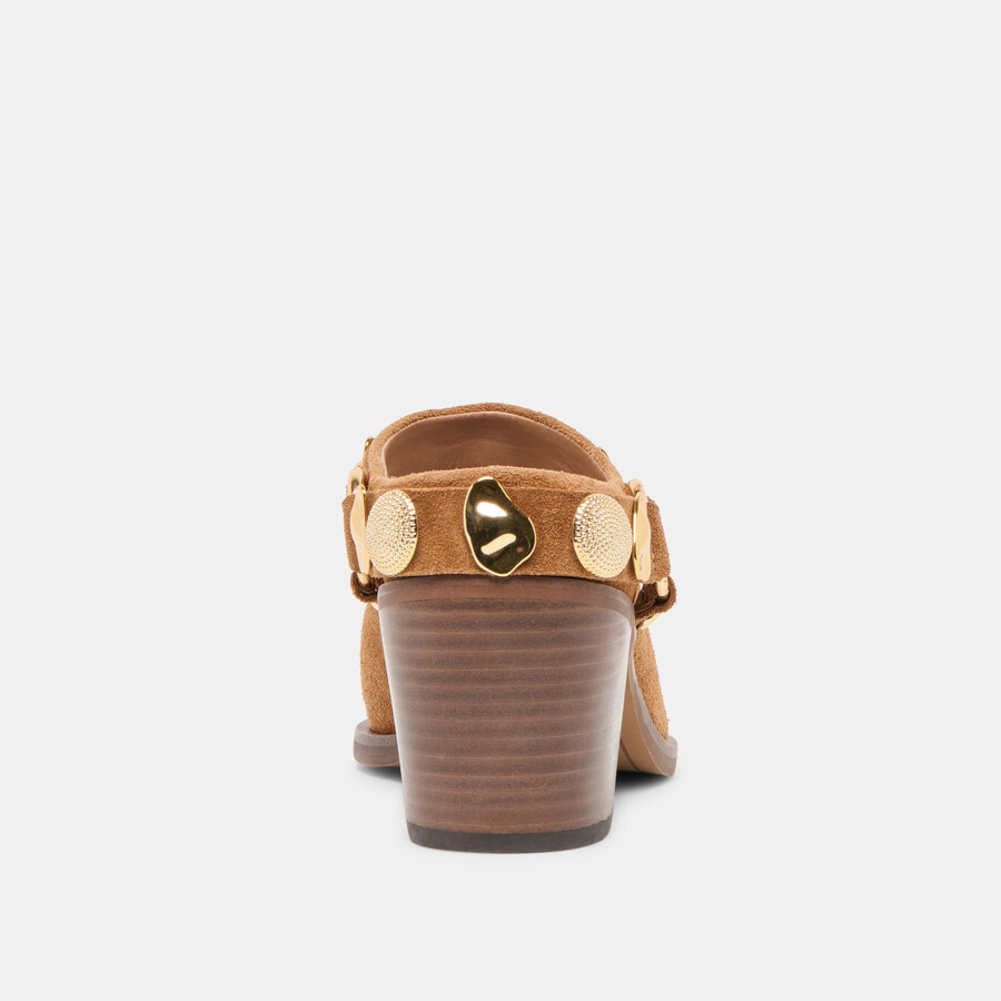 kanyon heels aus braunem wildleder