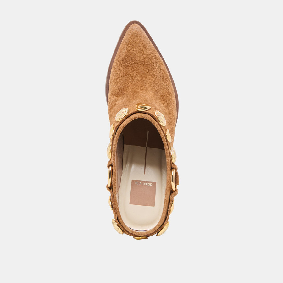 kanyon heels aus braunem wildleder